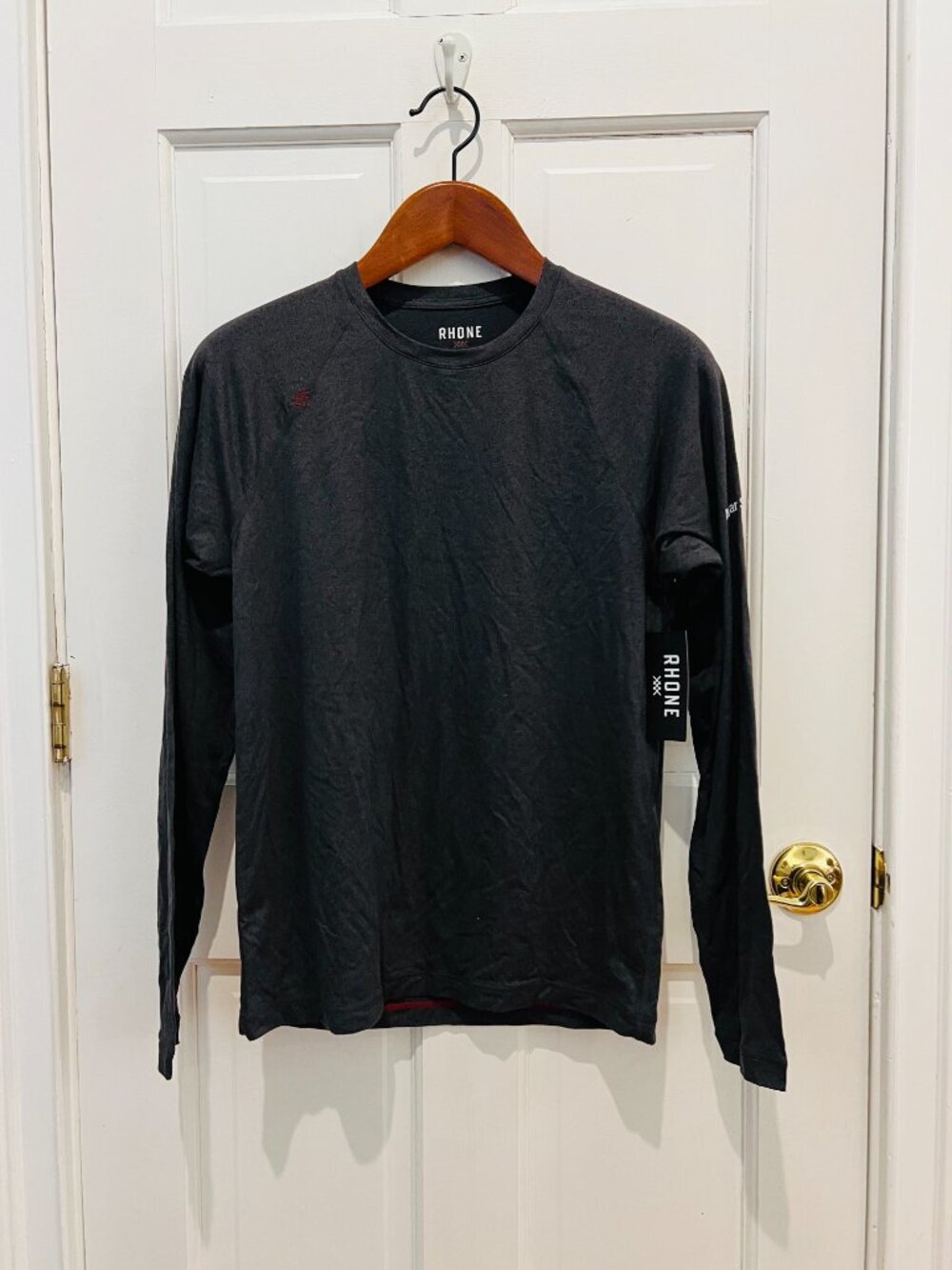 Rhone x Morgan Stanley Mens Long Sleeve Training Performance Reign Tee NWT - Picture 12 of 16
